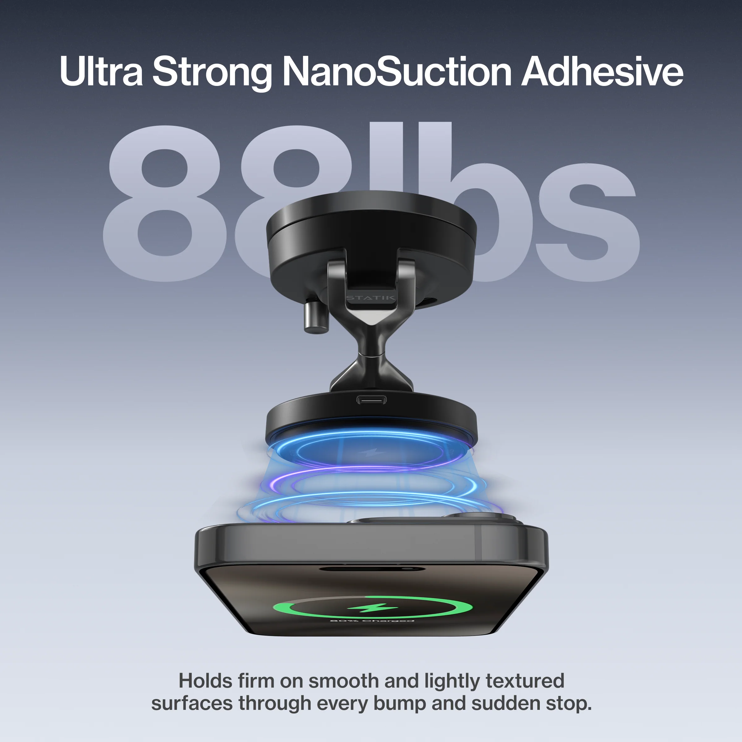 HyperMount Pro | 15W Wireless Charging Nano-Vacuum Mount - Image 7