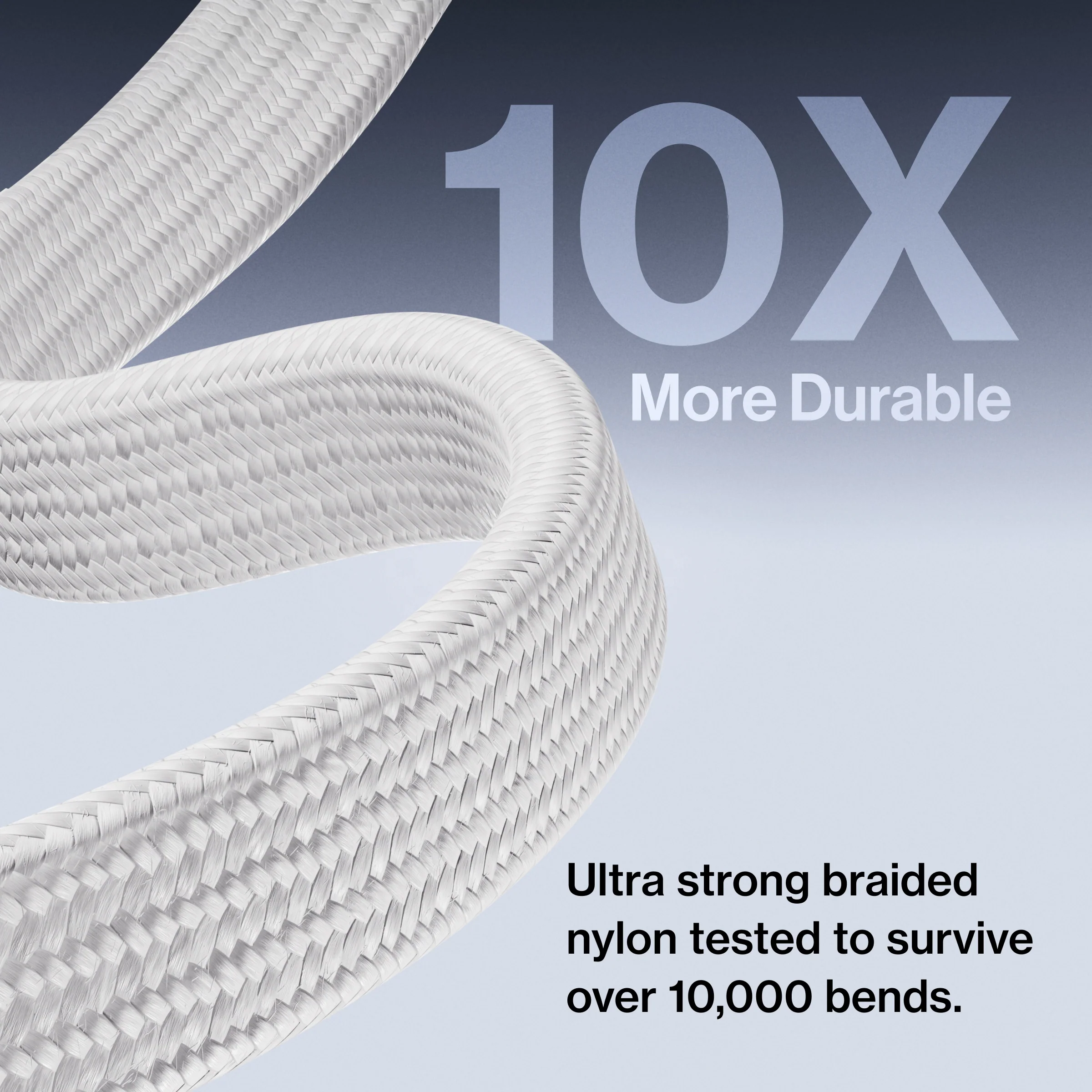 MagStack® Slim For Apple Watch | USB-C Apple Watch Cable | Tangle-Free Magnetic Nylon | 3ft - Image 6
