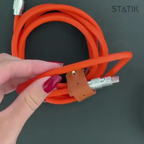TsumoCharge® | 100W Silicone Charging Cable | Orange - Image 3